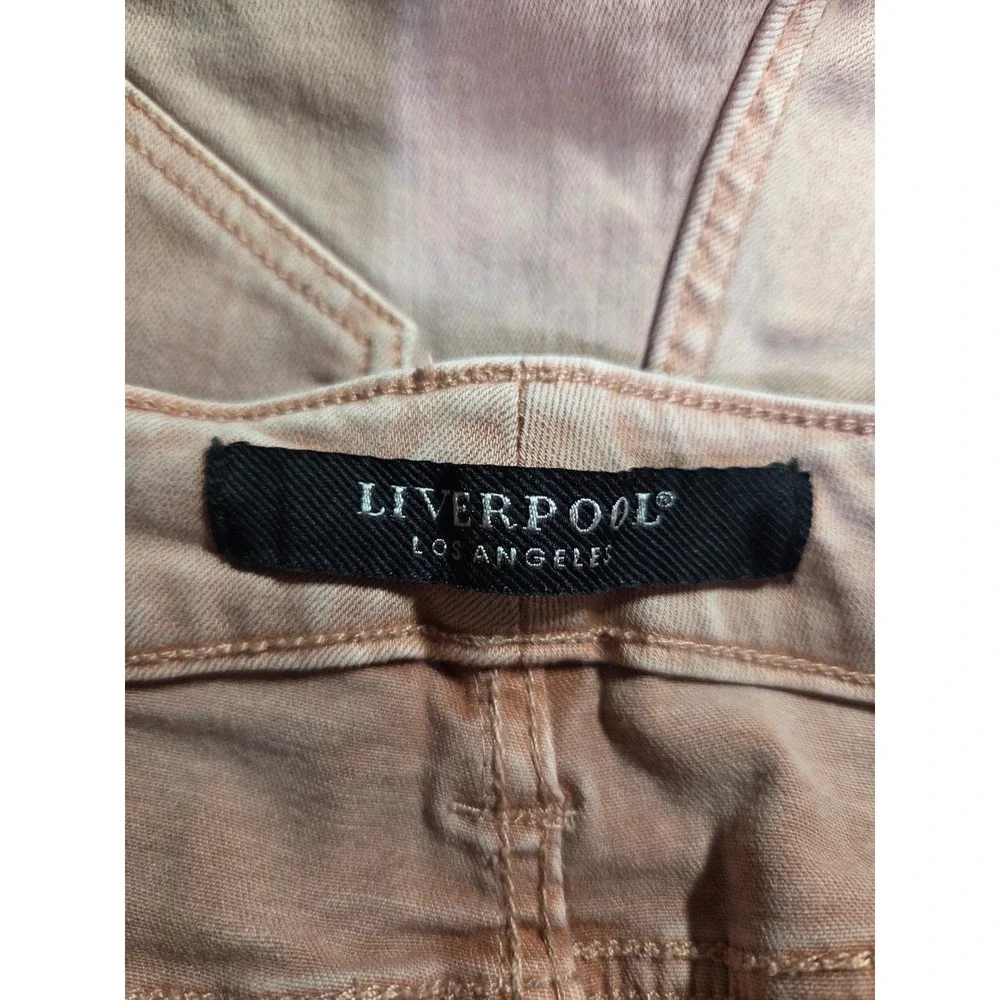 Liverpool Los Angeles Ankle Skinny Jeans Pink Dusty Rose Size 4 / 27 Mid Rise